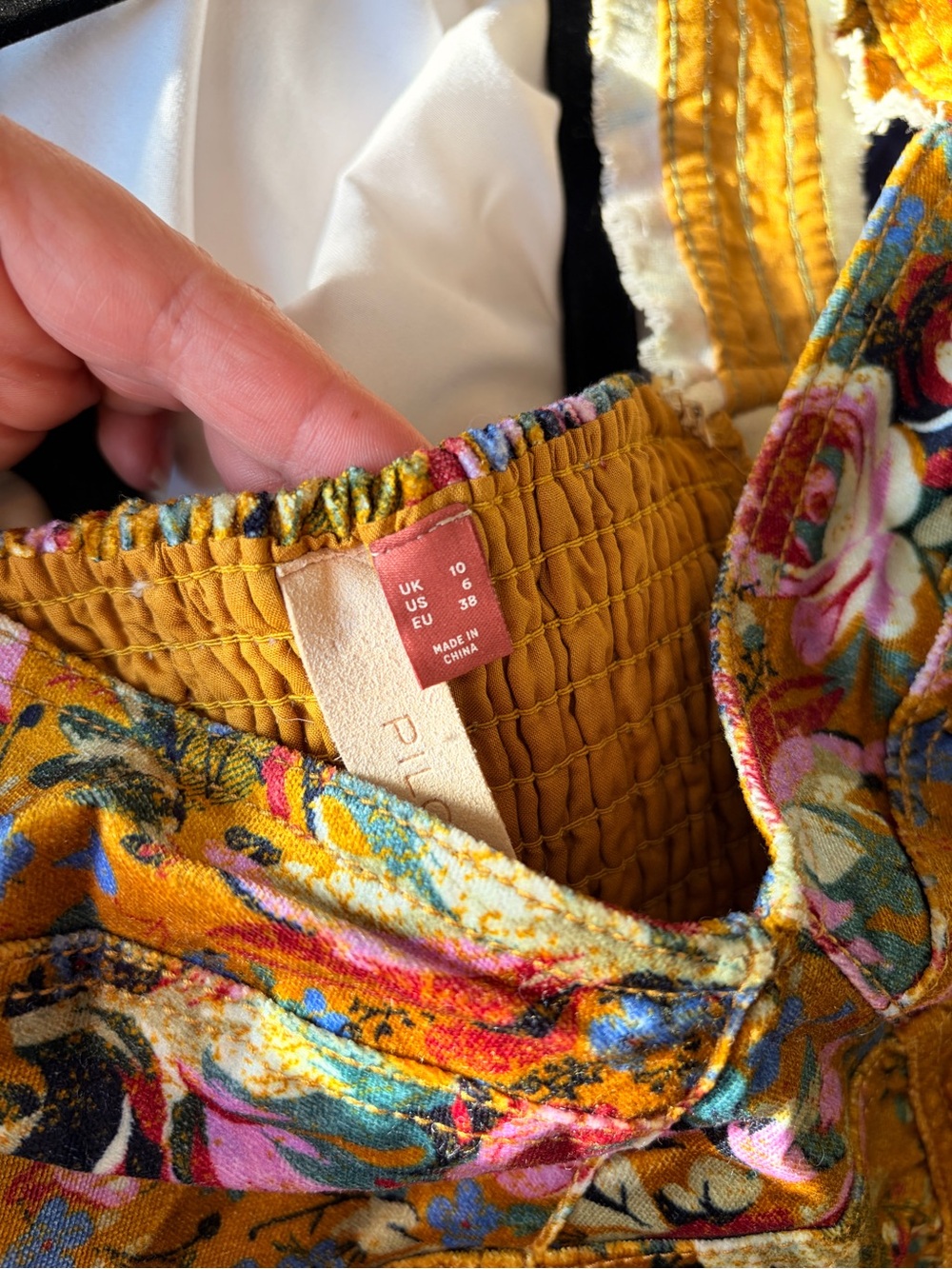 Pilcro Floral Velvet Corset-Seamed Tank from Anthropologie - Picture 2 of 3